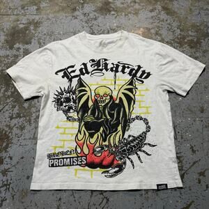 Broken Promises x Ed Hardy Tee Sz S